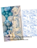 Imagine comestibila textura Safari blue print