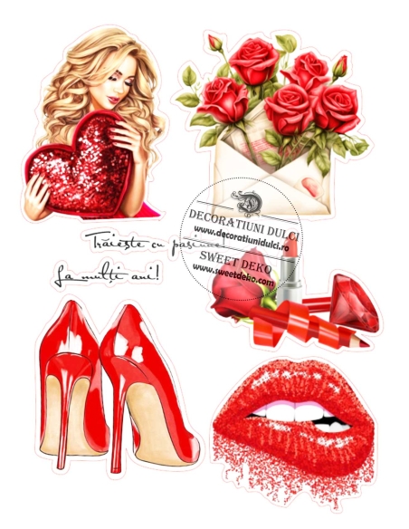 Imagine comestibila Rosu Seducator