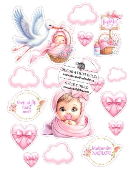 Imagine comestibila Baby GIRL