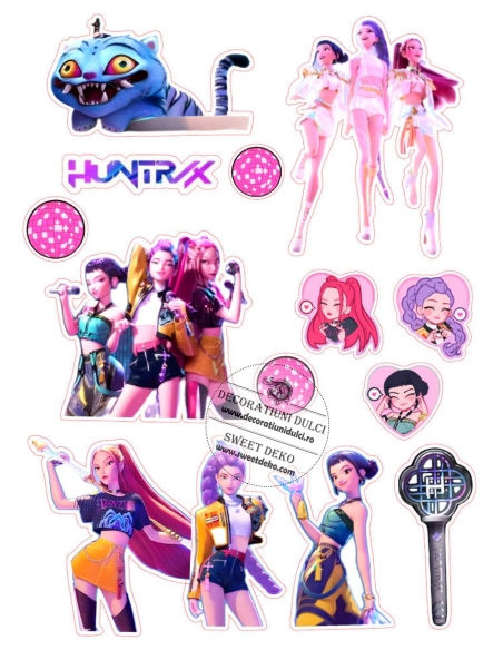 Huntrix - imagine comestibila pentru tort