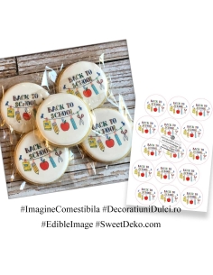 Imagine comestibila |Back to School Cookie Toppers 2
