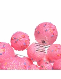 Sfere decor roz cu bombonici (20buc/set) 2