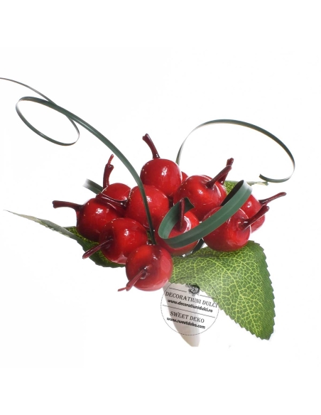 Topper tort buchetel mici merisoare