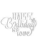 Topper tort Happy Birthday My LOVE