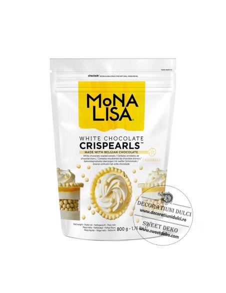 Crispearls ciocolata alba, Callebaut