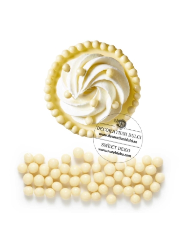 Crispearls ciocolata alba, Callebaut