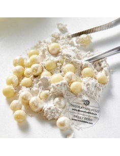 Crispearls ciocolata alba, Callebaut