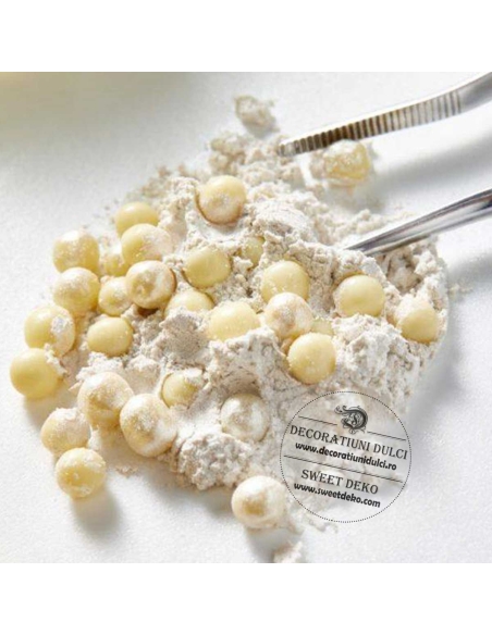 Crispearls ciocolata alba, Callebaut