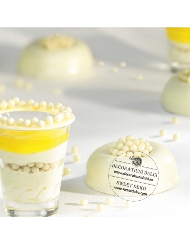 Crispearls ciocolata alba, Callebaut