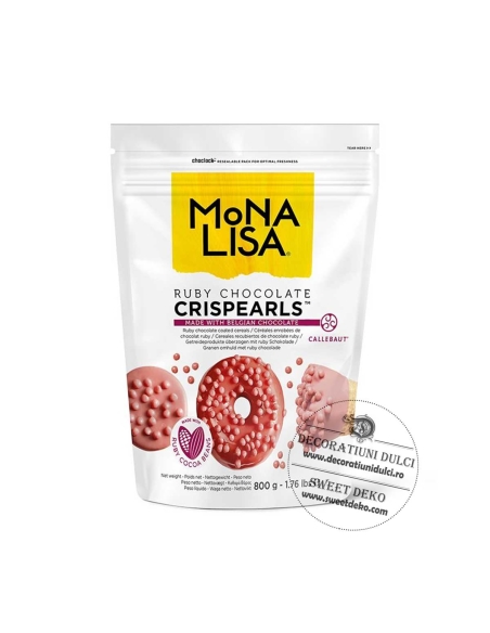 Crispearls Ruby, Mona Lisa Barry Callebaut