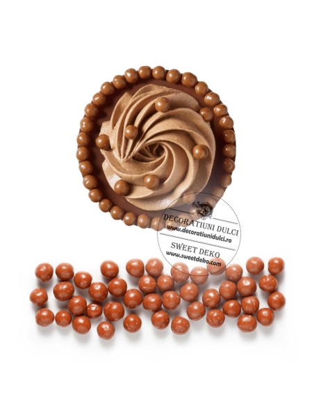 Crispearls invelite in ciocolata cu lapte, Callebaut
