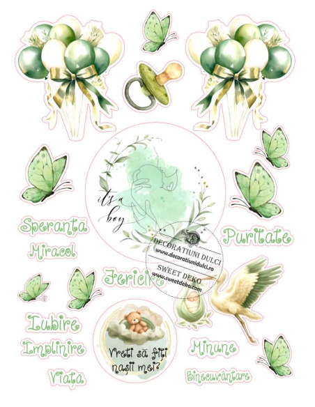 Imagine comestibila It's a boy | Vernil edition