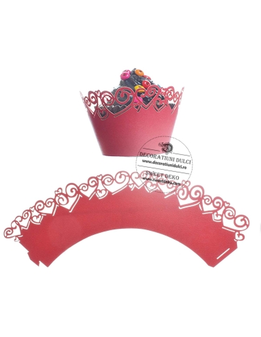 Invelitori dantelate rosii | Decoratiuni Dulci