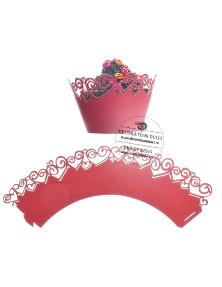 Invelitori dantelate rosii | Decoratiuni Dulci