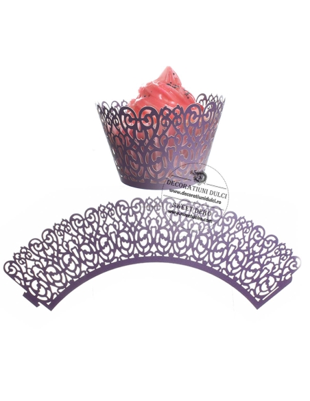 Invelitori dantelate mov | Decoratiuni Dulci