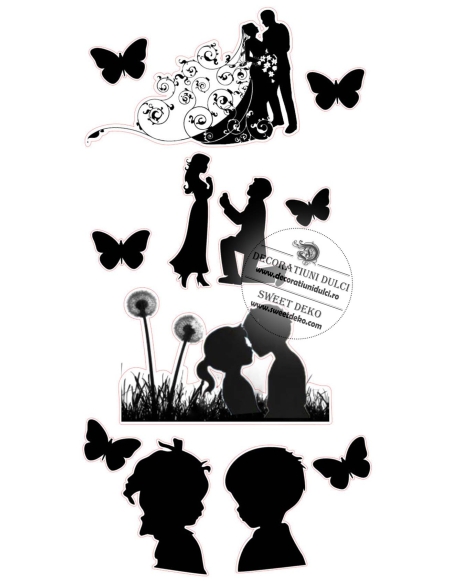 Decupaj poveste din copilarie (9cm) | Siluete comestibile