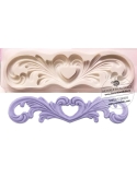 Mulaj din silicon decor bordura inima 2