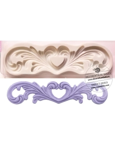 Mulaj din silicon decor bordura inima 2