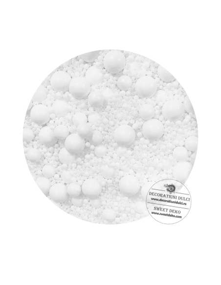 Mix bomboane albe mate | Snow Kiss Elegant White Candy