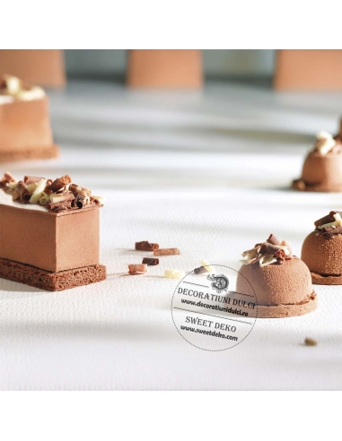 Decoratiuni blossoms duo, ciocolata alba neagra, Callebaut