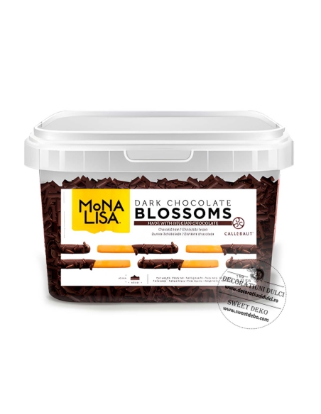 Blossom, bucle din ciocolata neagra, Callebaut