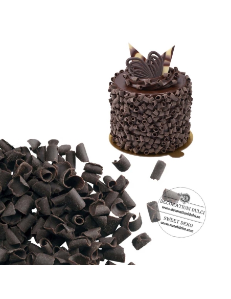 Blossom, bucle din ciocolata neagra, Callebaut