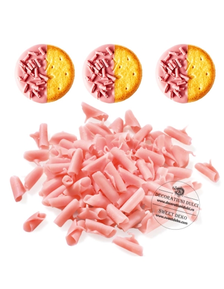 Blossom, bucle din ciocolata cu aroma de capsune