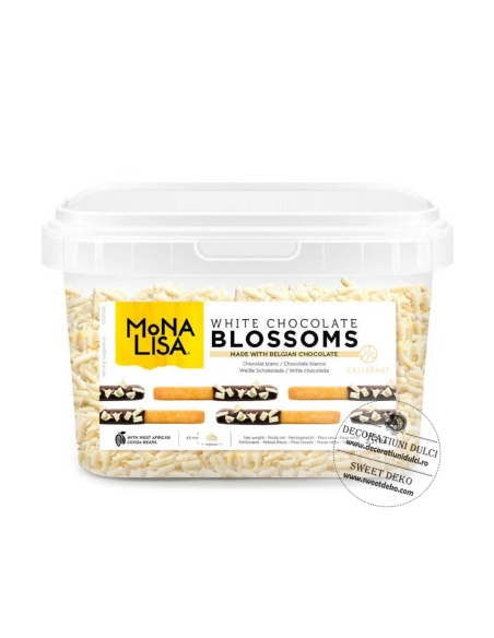 Blossom, bucle din ciocolata alba Callebaut