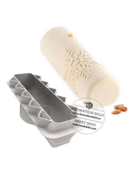 Mulaj pentru rulada "Vine zapada" | Buche Snowfall Silikomart (1150 ml)