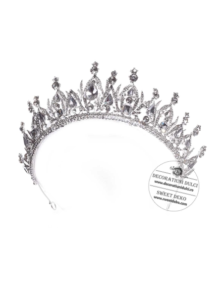 Diadema argintie dubla | Craiasa
