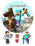 Poza pentru tort Minecraft