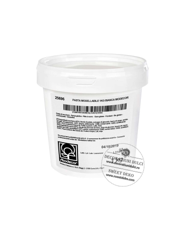 Pasta de modelaj alba, modelling paste Modecor 1 kg