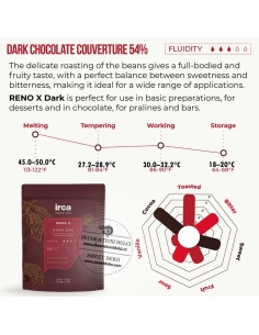 Ciocolata veritabila Reno X Fondente 54.5% | 5kg. 2