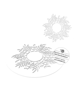 Ghirlanda decor dantelat silicon MAT | coronita Silikomart