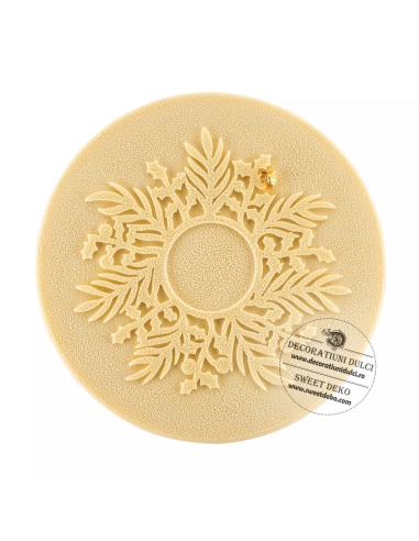 Ghirlanda decor dantelat silicon MAT | coronita Silikomart