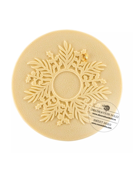 Ghirlanda decor dantelat silicon MAT | coronita Silikomart