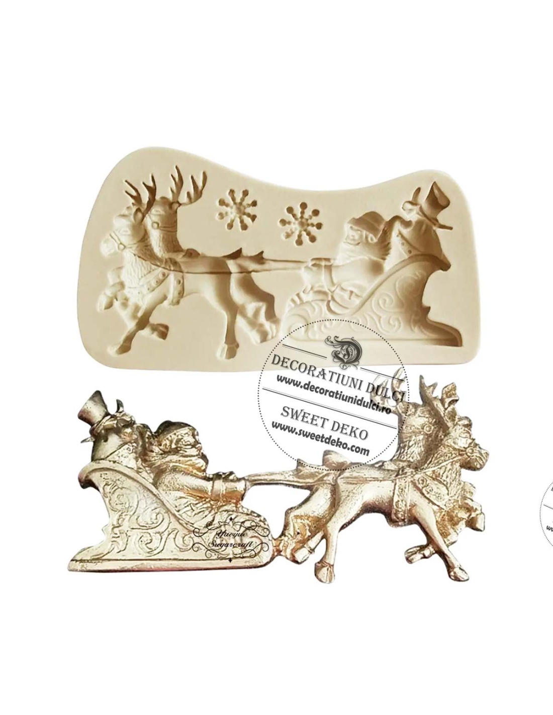 Mulaj Mos Craciun cu sanie