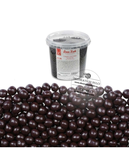 Crispies ciocolata neagra Modecor 1kg | crunchies in ciocolata veritabila