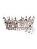 Coronita aurie cu pietre transparente - model Royal