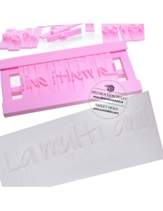 Presa litere mari, mici si cifre | font SweetLoop Script 2