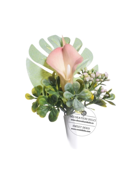 Topper flori - cala roz