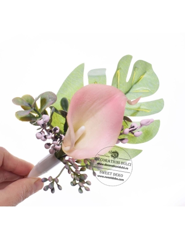 Topper flori - cala roz