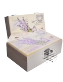Cutie bijuterii saculet cu lavanda