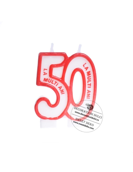 Lumanare aniversara, pentru tort 50 ani
