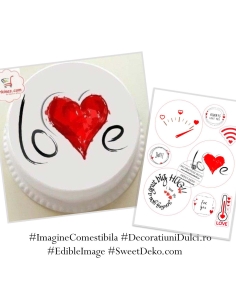 Love Notes | Imagine comestibila Bento Cake