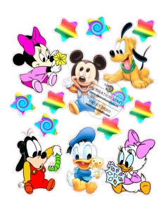 Imagine comestibila Mickey, bebelusii si stelute