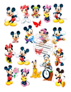 Imagine comestibila Mickey si Minnie - 2 | Decoratiuni Dulci
