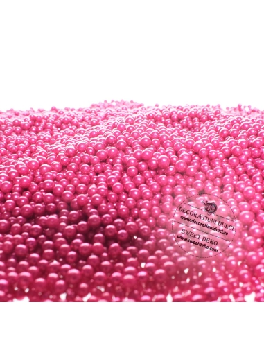 Perlute din zahar, 3mm Hot Pink | 100g.