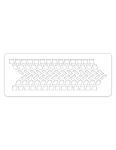 Sablon decor tort urme de roti, cauciucuri | Cake stencils