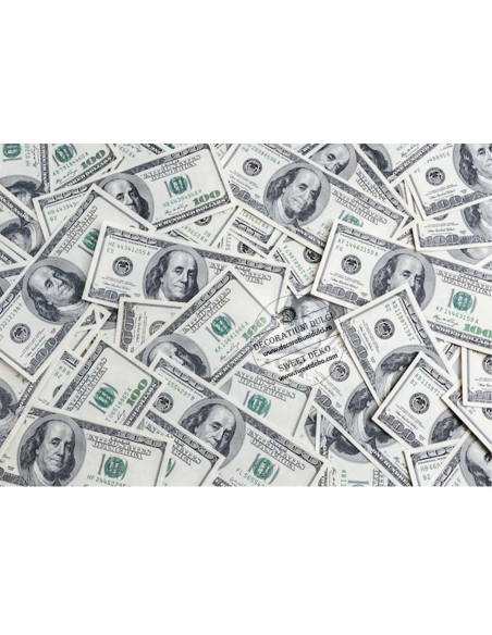 Imagine comestibila textura bancnote dolari